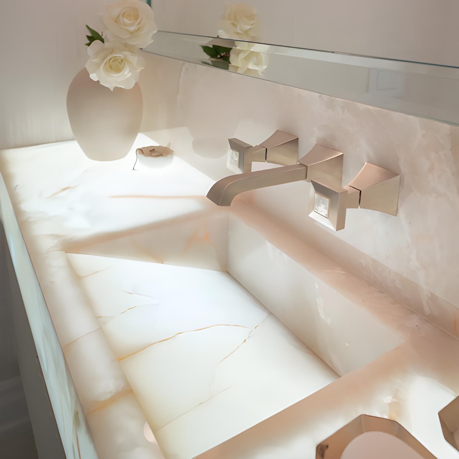 White Onyx Bathroom