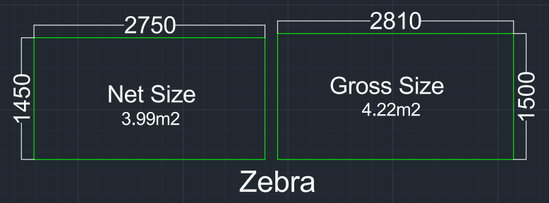 Zebra Sizes
