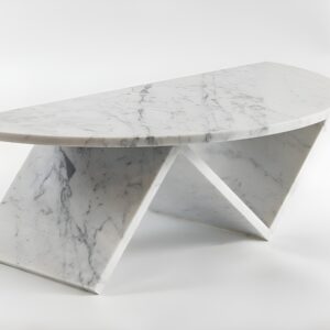 Carrara Honed Coffee Table Left Side
