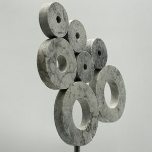 Hanksite Circles of Life Sculpture Cross