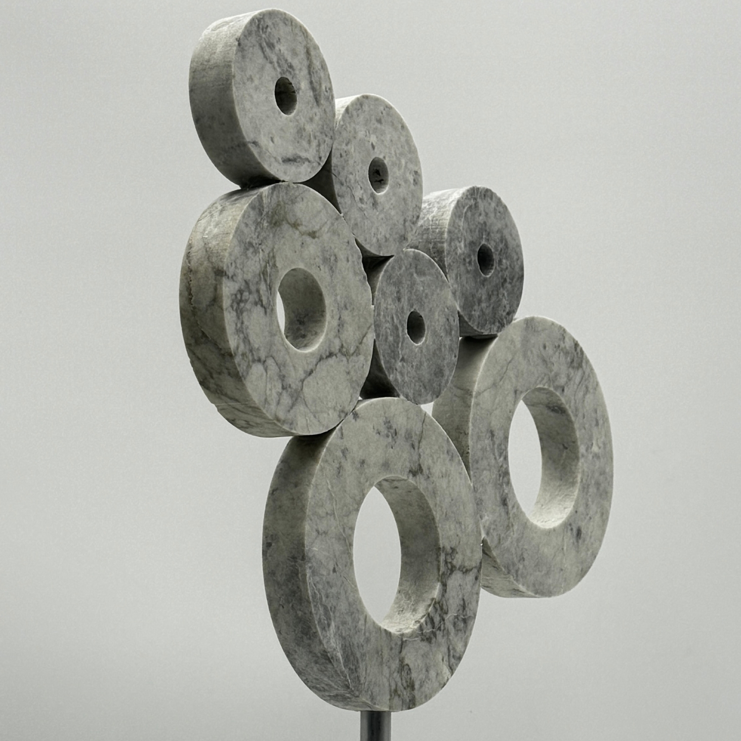 Hanksite Circles of Life Sculpture Cross