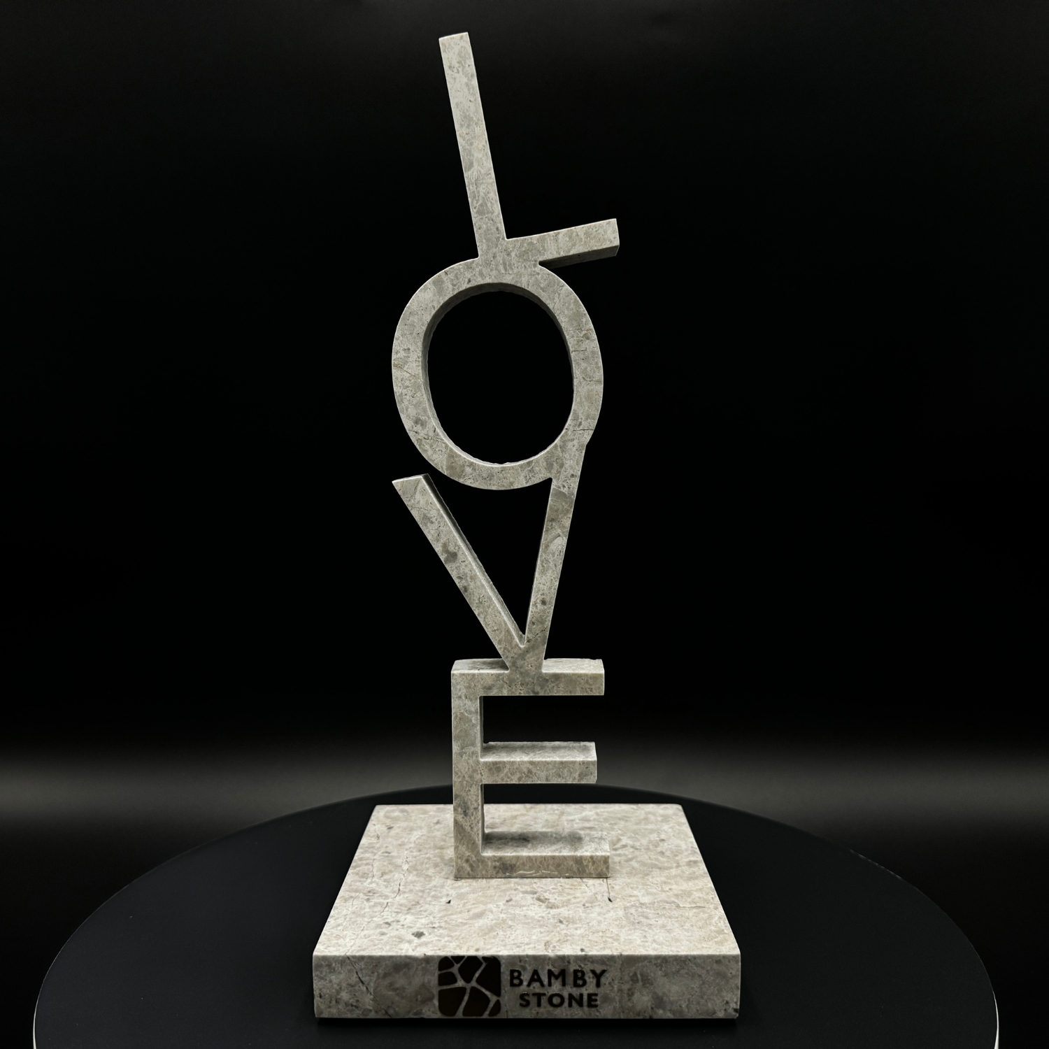 Okonite Love Sculpture - Bridging Physical and Spiritual Realms Front