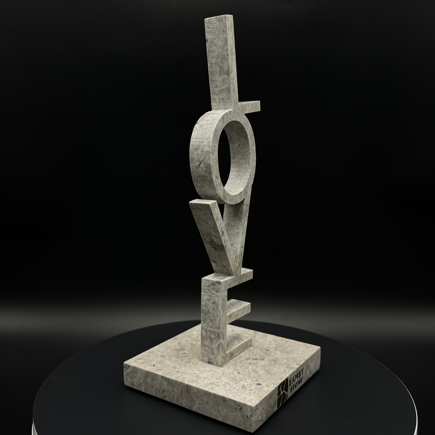 Okonite Love Sculpture - Bridging Physical and Spiritual Realms Side