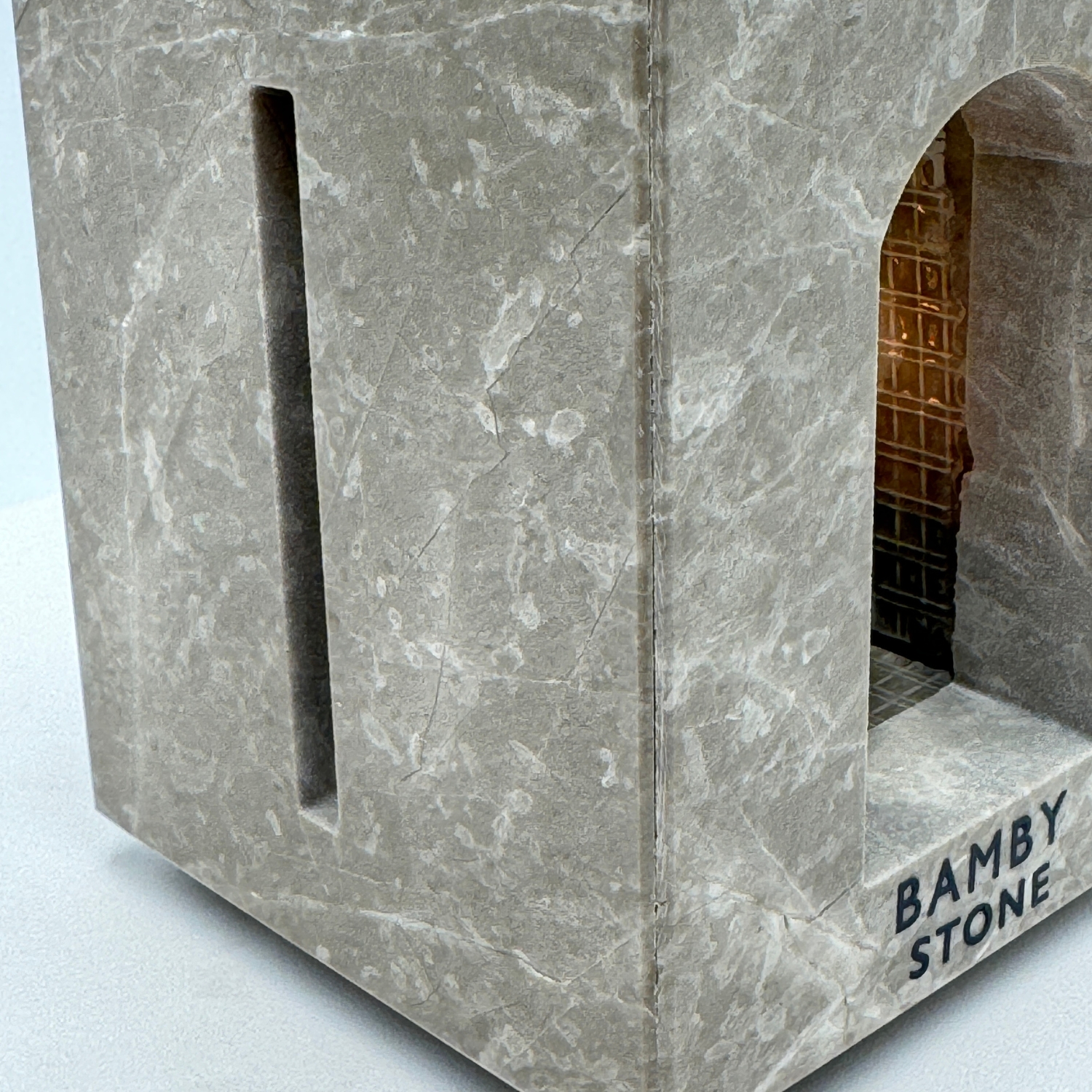 Arya Grey Marble Oil Burner Cross