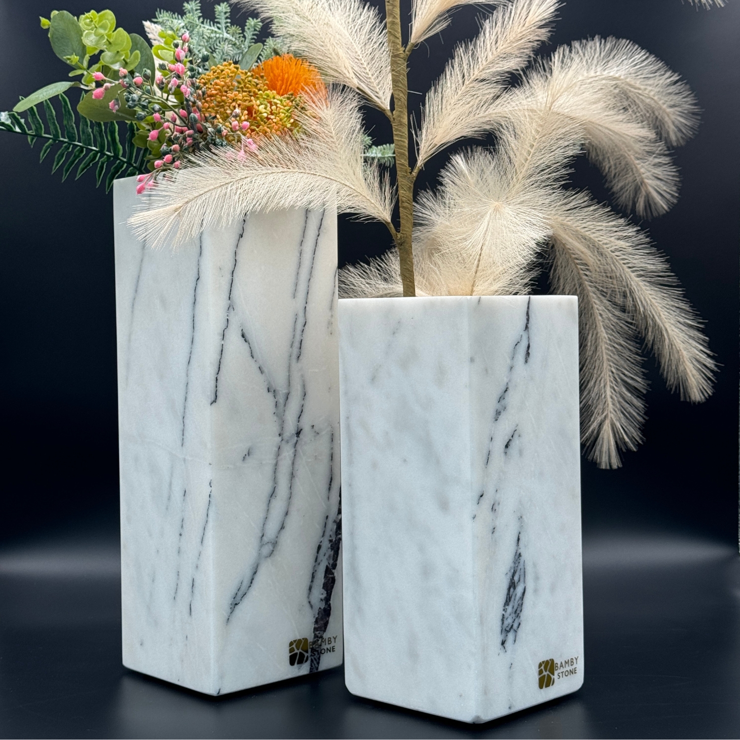 Lilac Light Vase Set Left Side