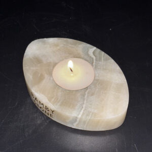 Onyx Candle Holder Cross