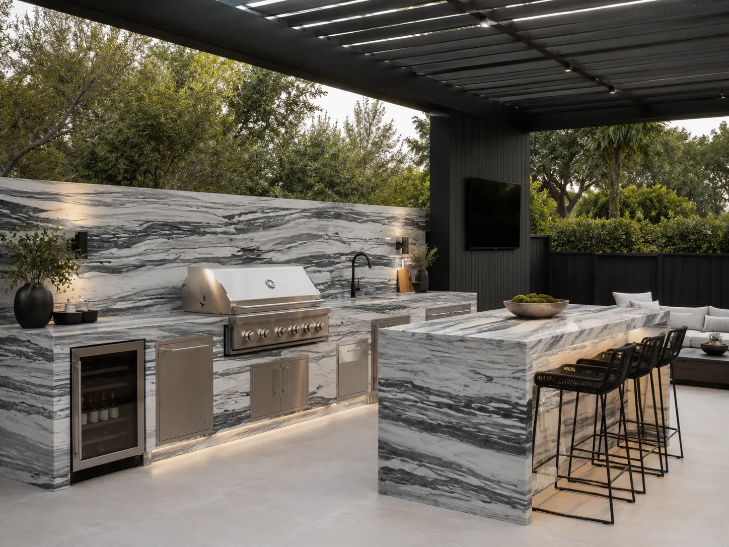 Crystalina Green barbecue