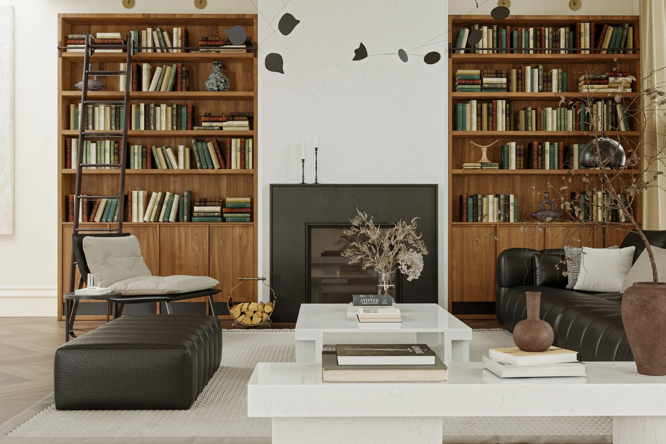 Araceli Coffee table and Future wall