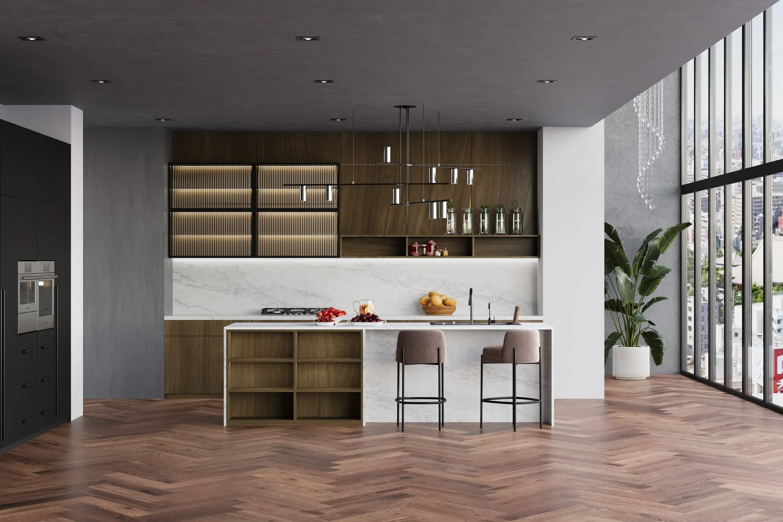 Avani kitchen with island