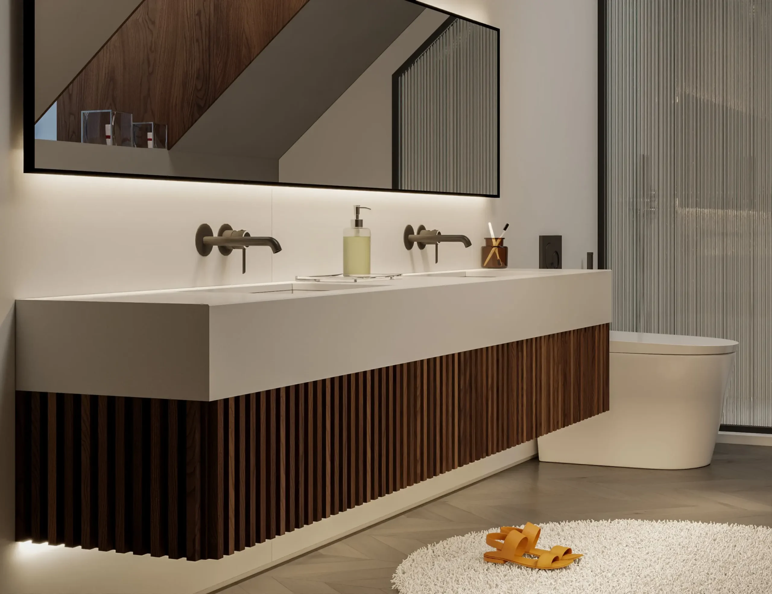 Bardhyl Vanity with Custom Sinks