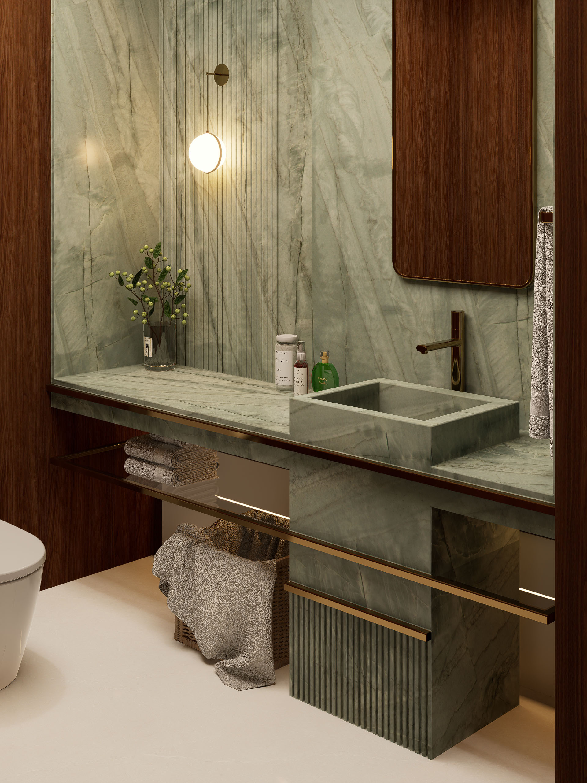 Emerald Green Bathroom