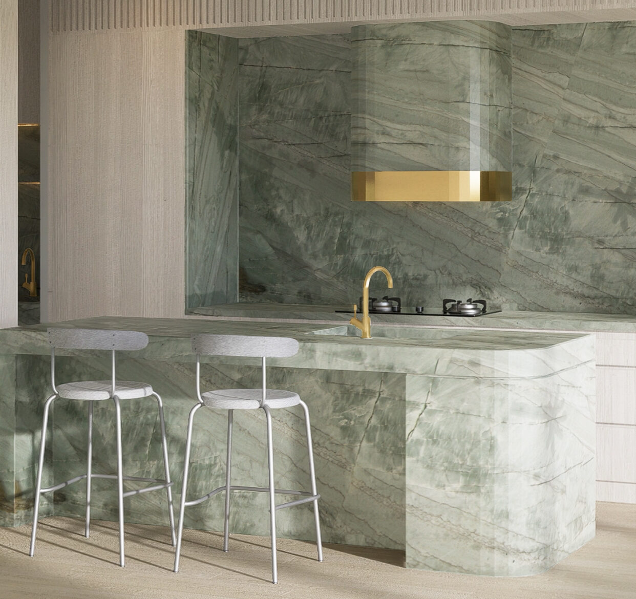 Emerald Green Kitchen