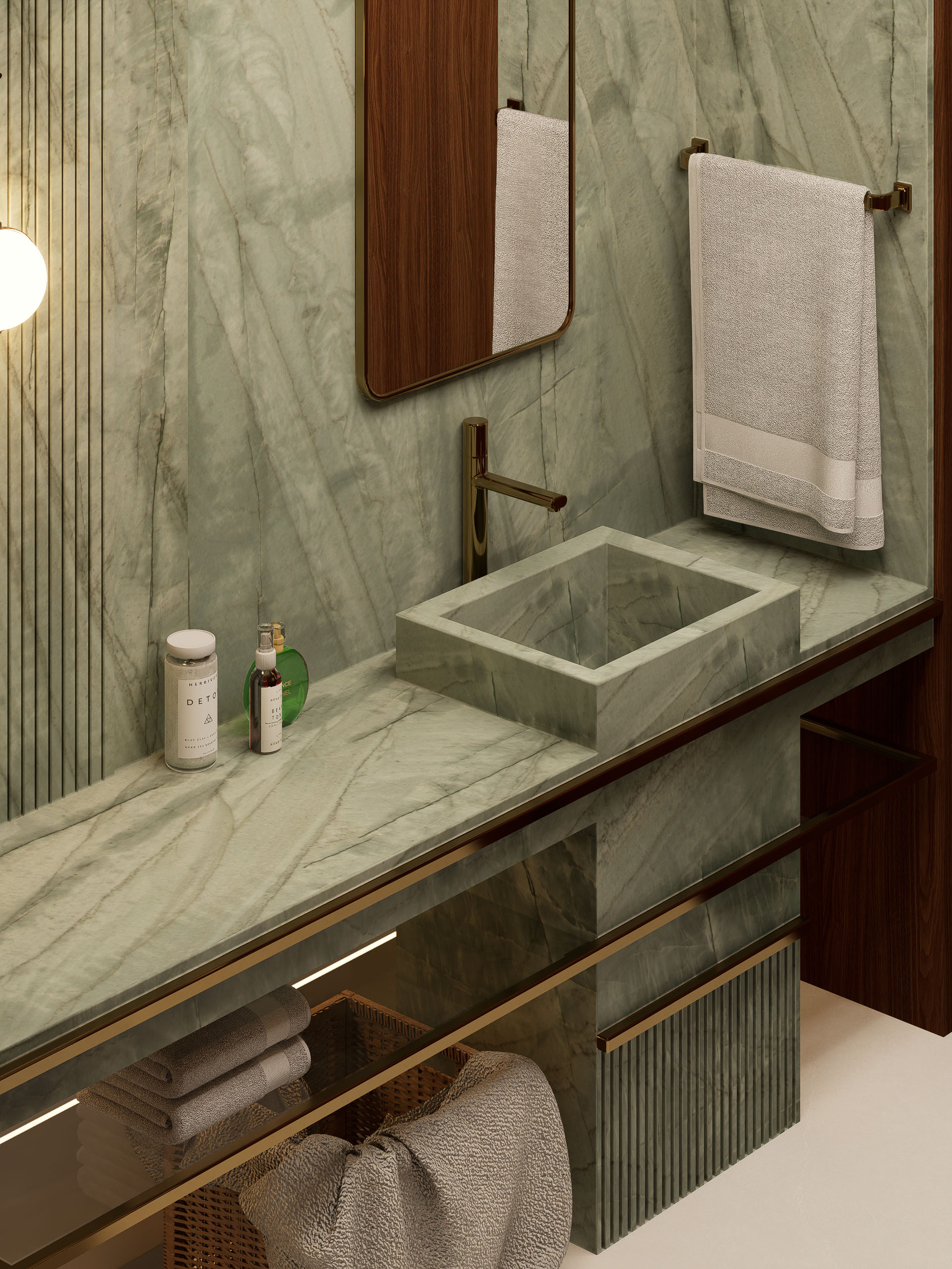 Emerald Green Sink