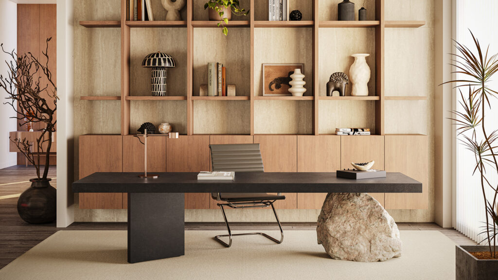 Graphite Metal Desk