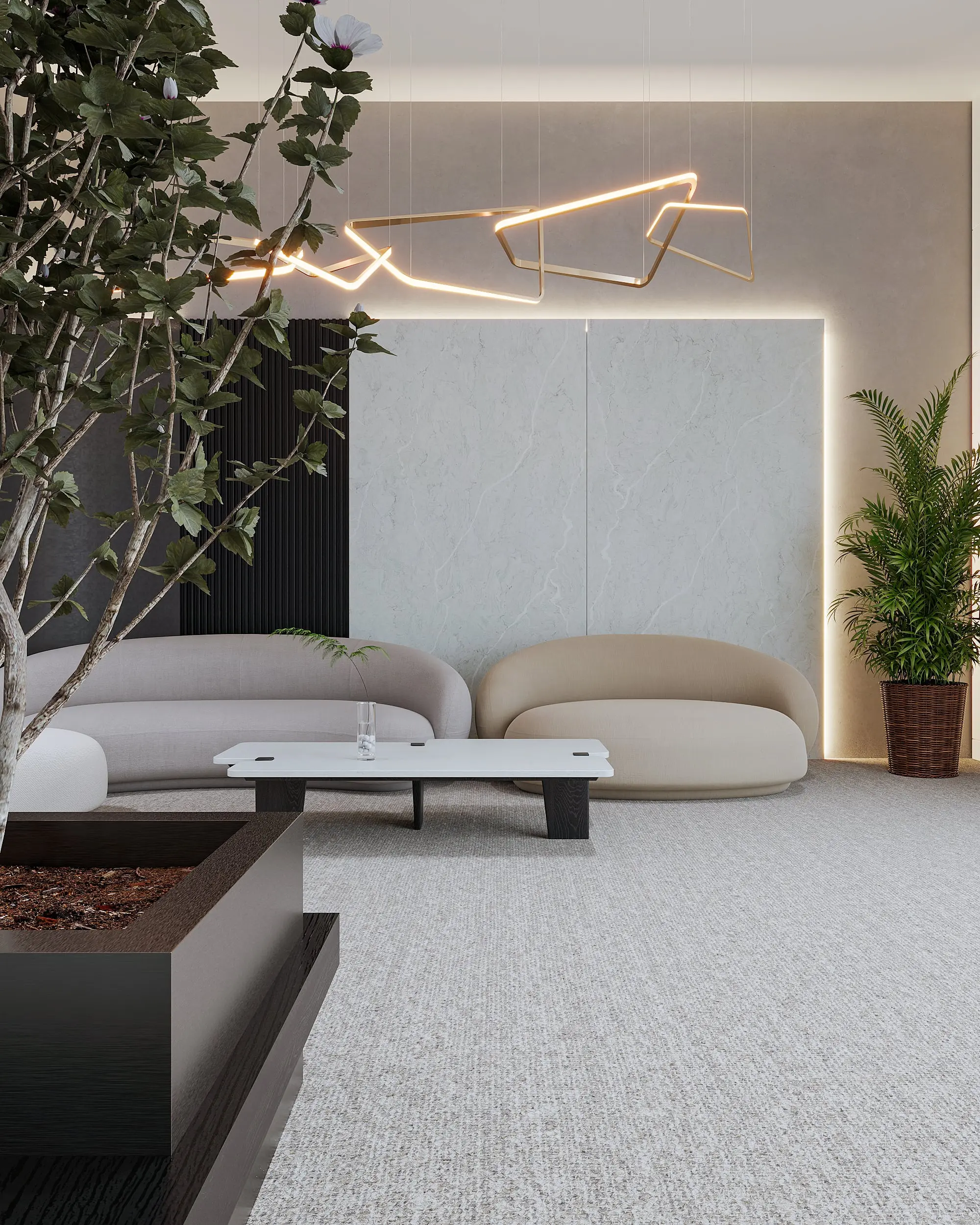 Oneiros Feature Wall and Coffee table