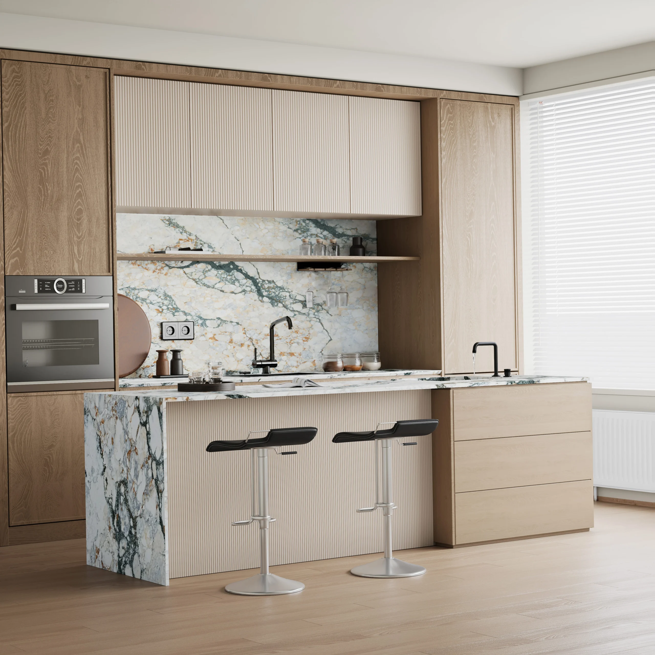 Empira Verde Kitchen with Splashback