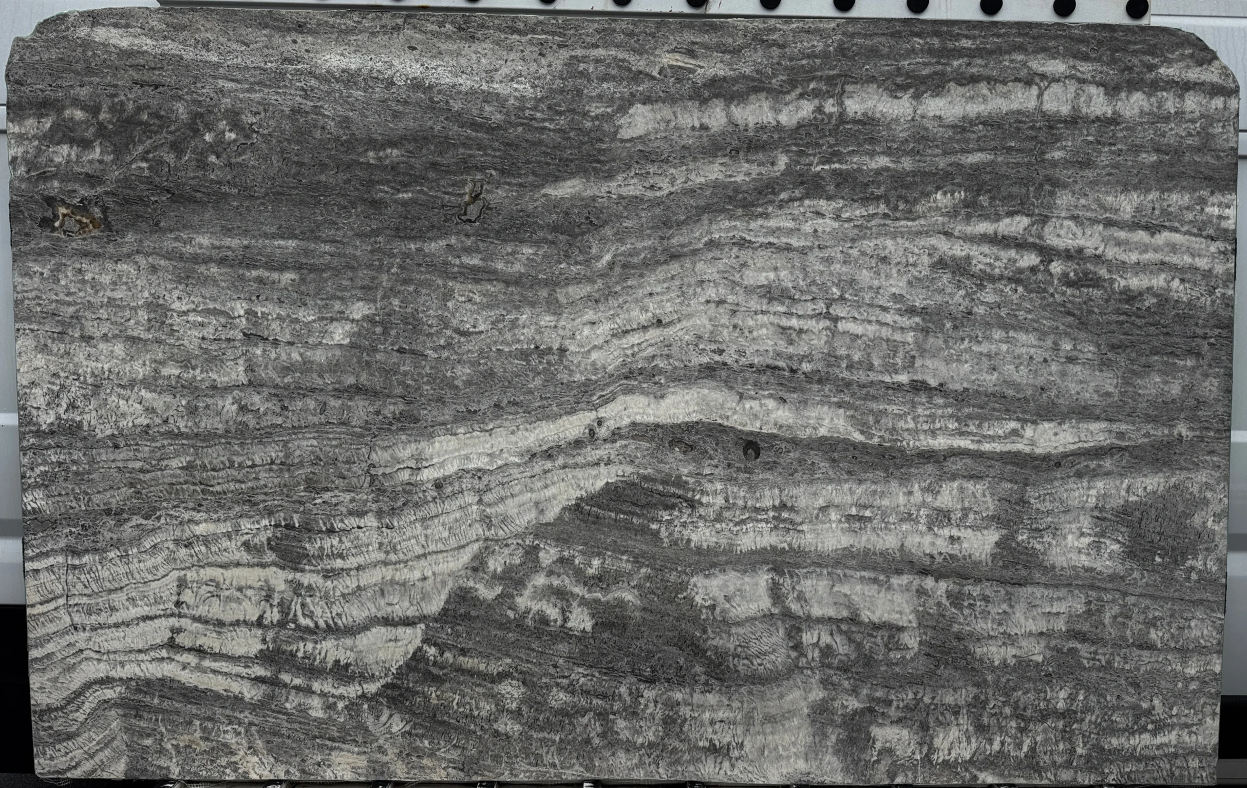 Graphite Silver Travertine - Slab Picture