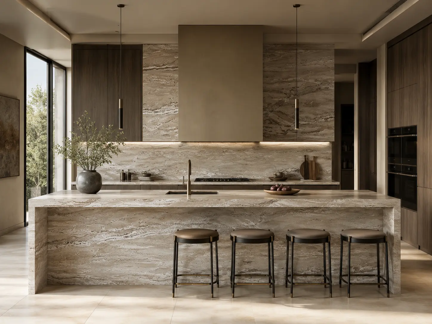 Valencia Travertine Kitchen