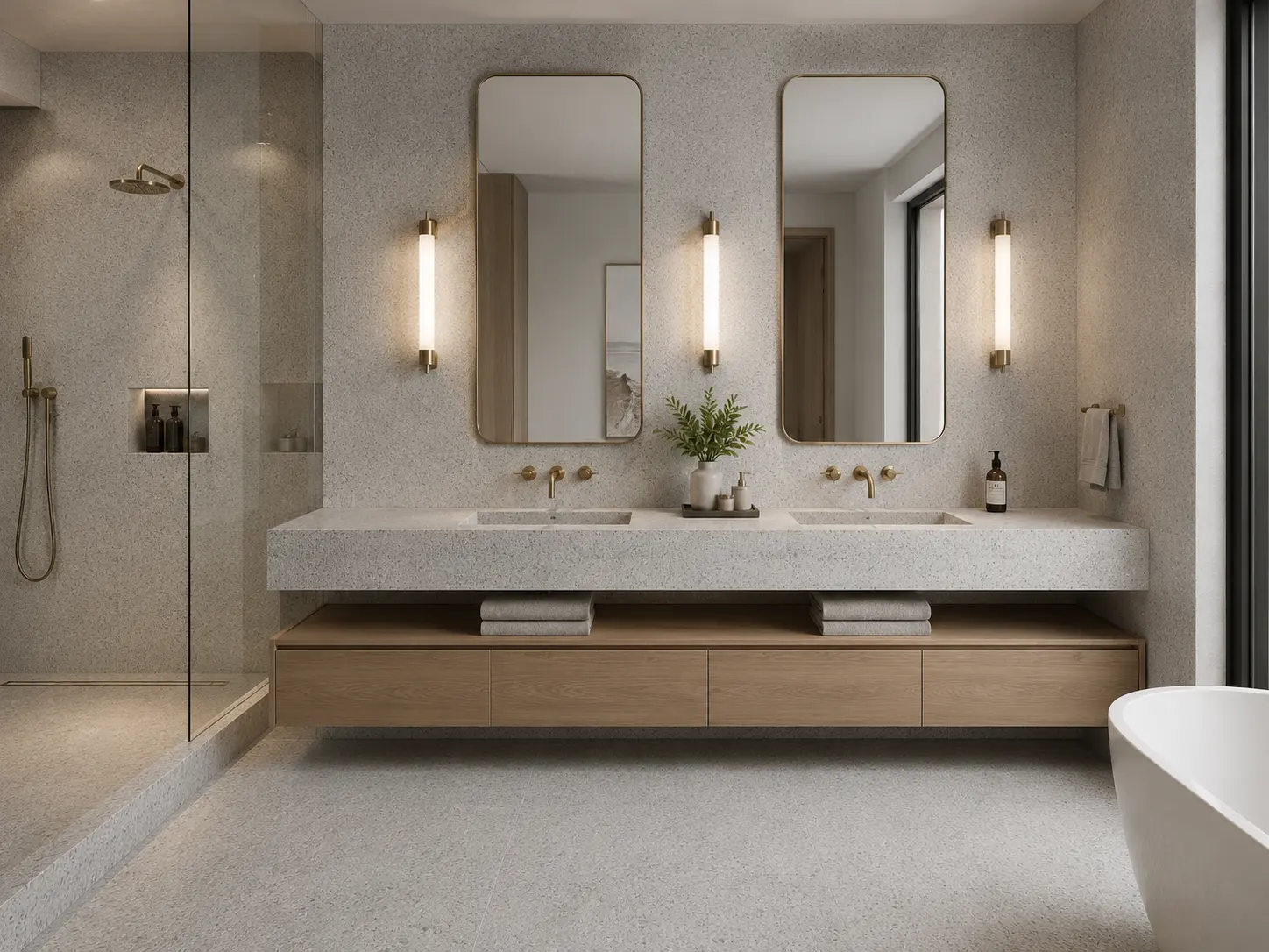 Coastal Grey bathroom