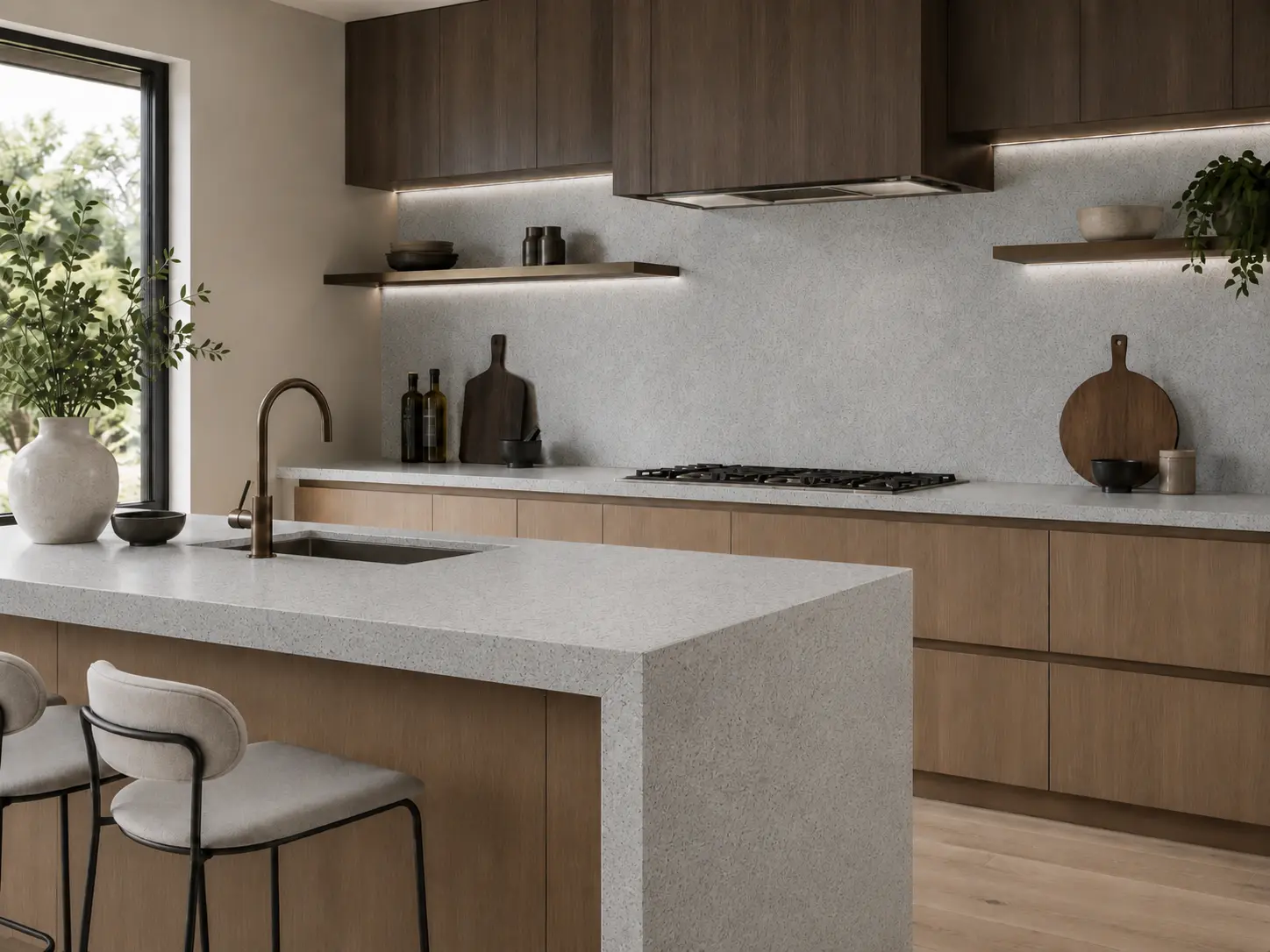 Coastal Grey splash back