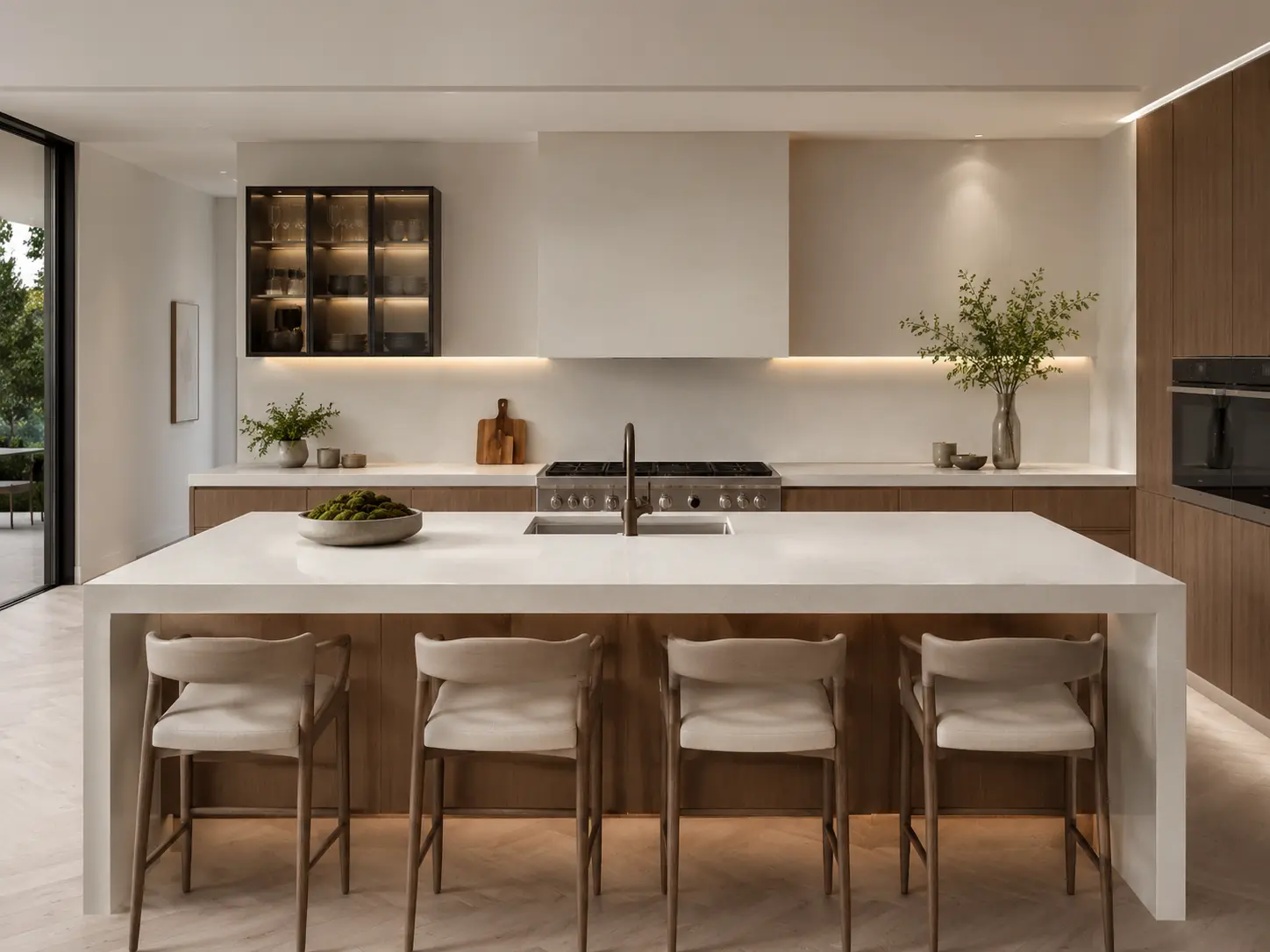 Frosty Concrete Kitchen