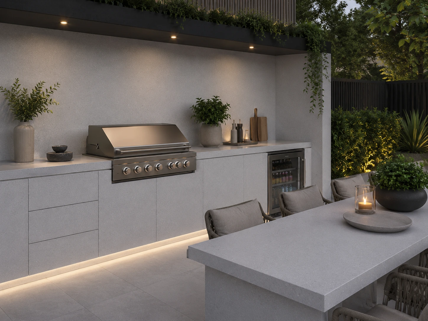 Grigio Concrete barbeque