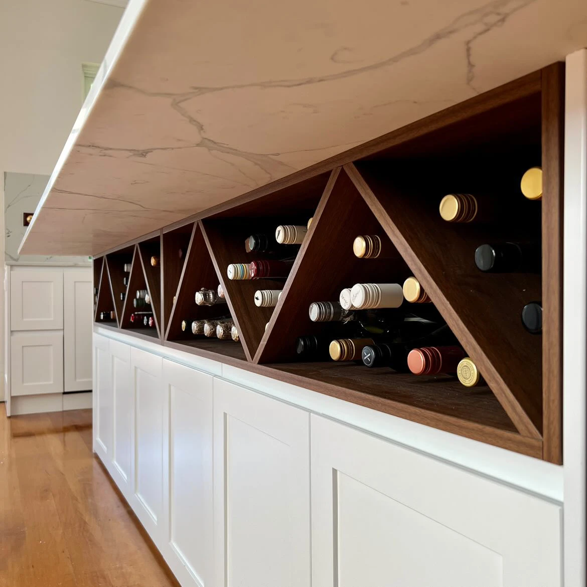Imperial Statuario cabinetry
