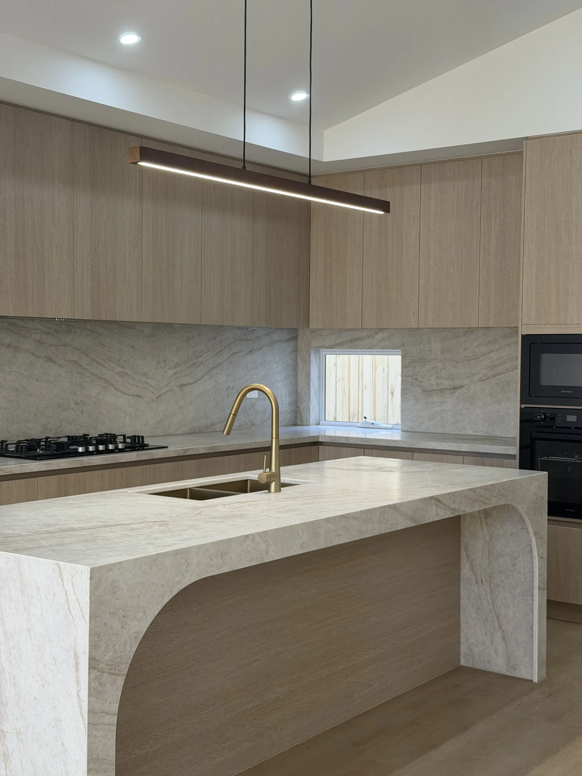 Santorini Gold Kitchen Island