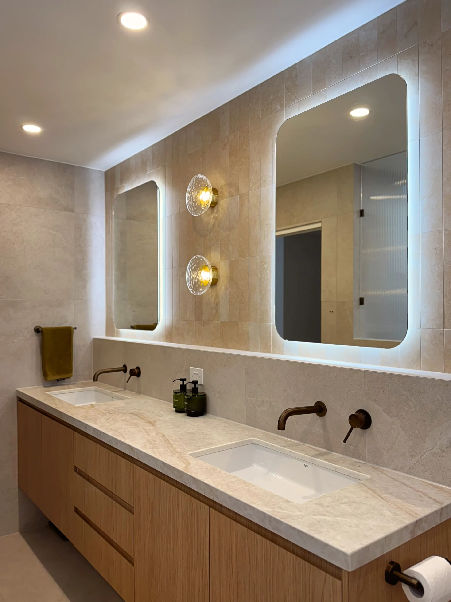 Santorini Gold Double Vanity
